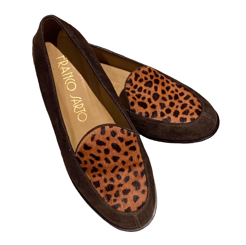 Franco Sarto Cheetah Loafers: 5.5